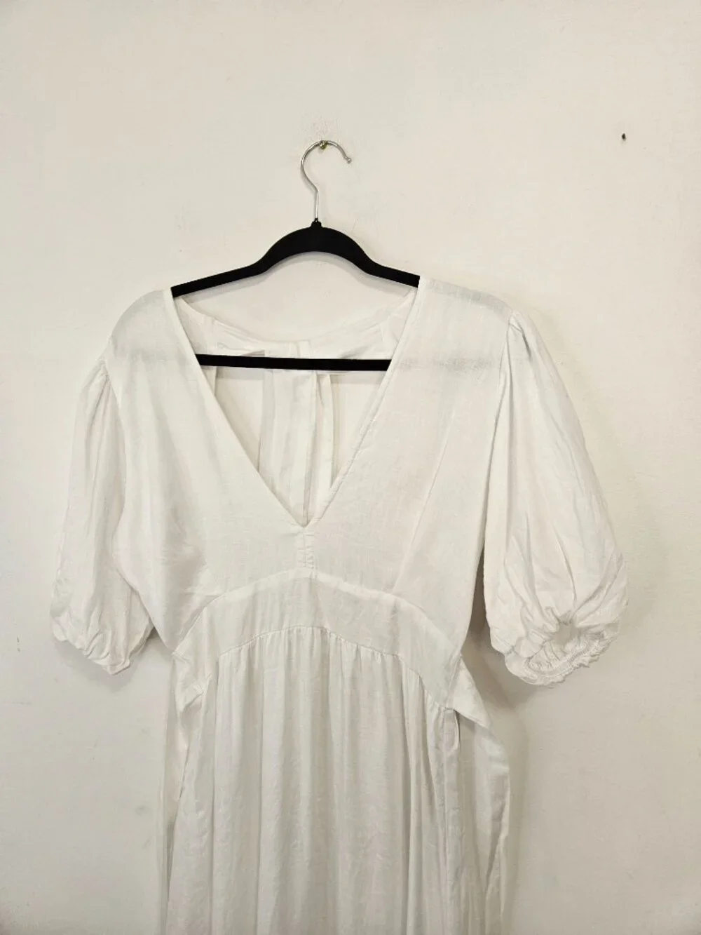 Faithfull the Brand Romilla Linen Midi Dress 4 White Cottagecore Garden Coastal